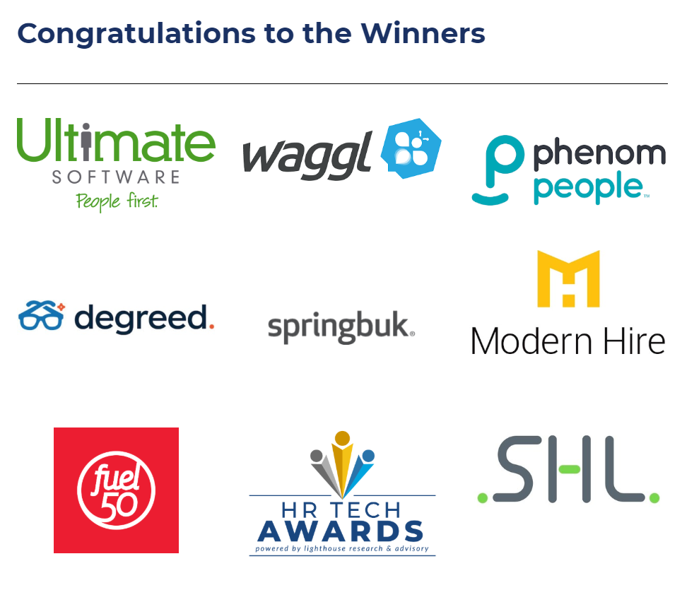 HR Tech Award Winners 2020 Announced