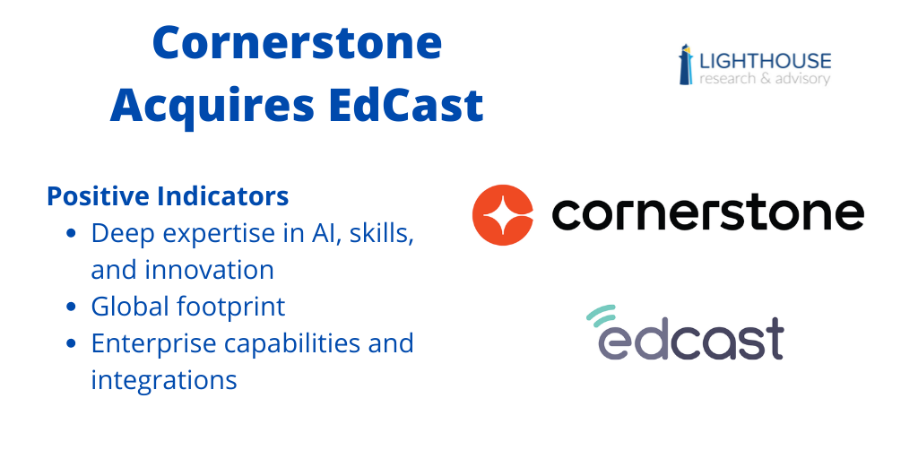 Cornerstone to Acquire EdCast, Reshaping the LXP and Learning Tech Markets